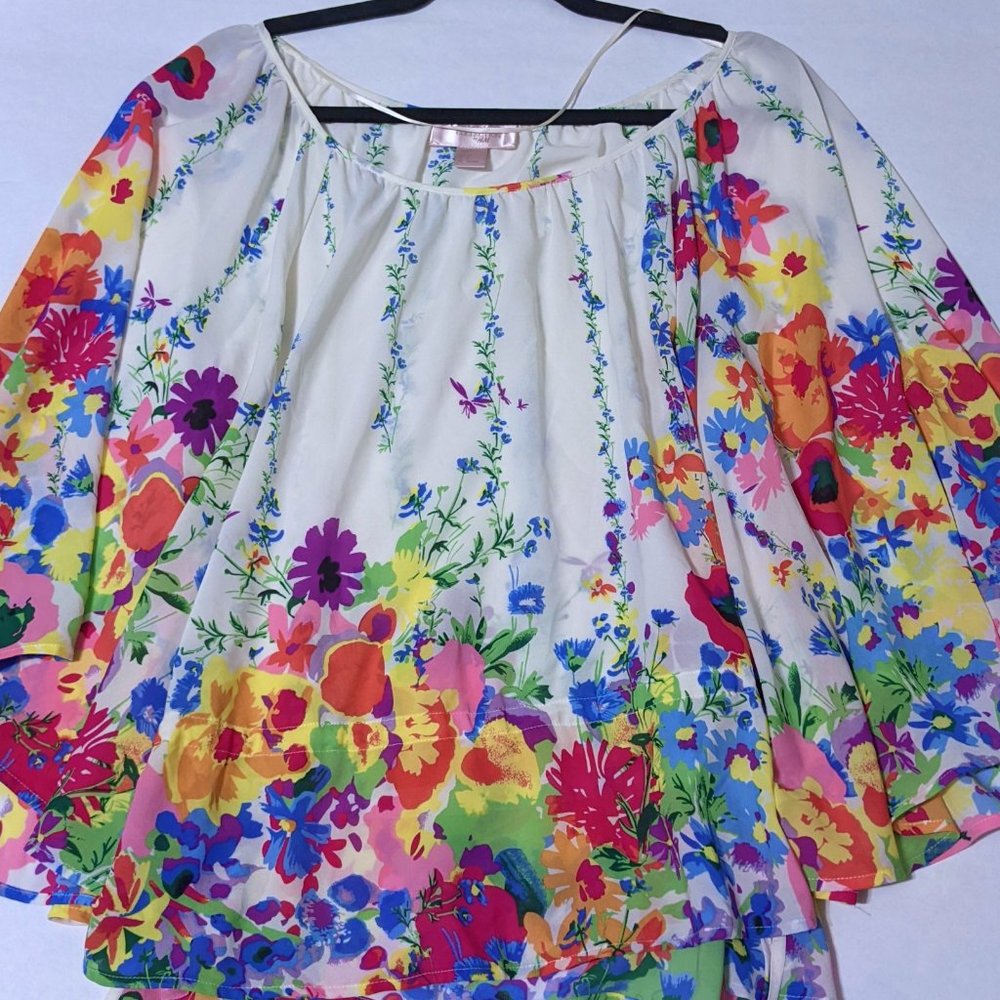 H&M Garden Collection Floral Blouse